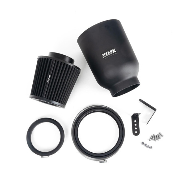 Large Universal Pleated 89mm Rubber Neck Air Filter in Enclosed Airbox