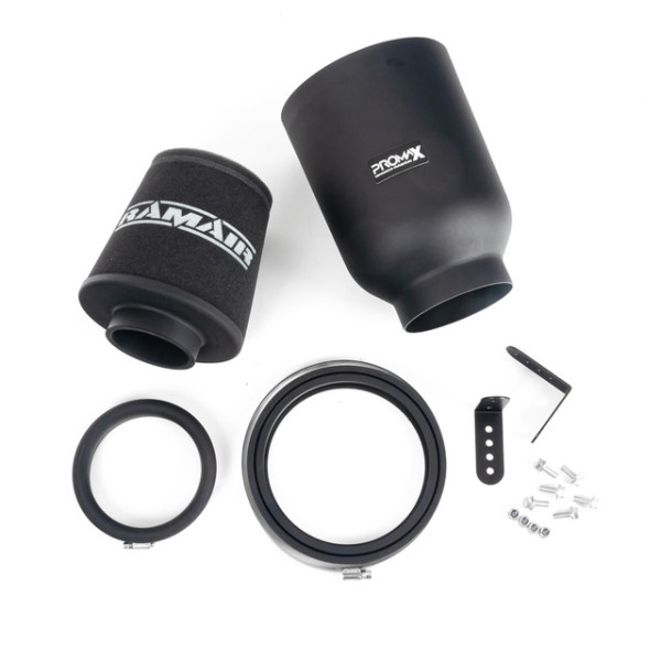 Large Universal Foam 80mm Rubber Neck Air Filter in Enclosed Airbox