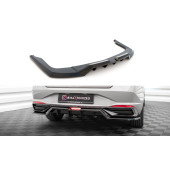 Hyundai Elantra Mk7 Central Rear Splitter with Vertical Bars