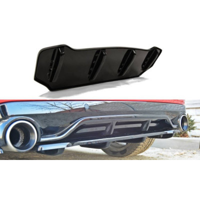 Peugeot 308 II GTI Central Rear Splitter with Vertical Bars