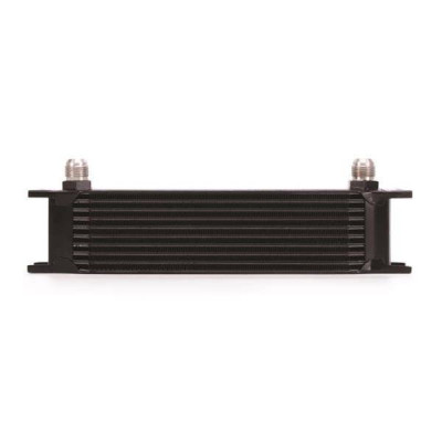 Mishimoto 10 Row Universal Oil Cooler - Black 381x102x229
