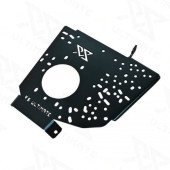 BMW E36 Handbrake Mounting Plate with Tunnel Holes - Black