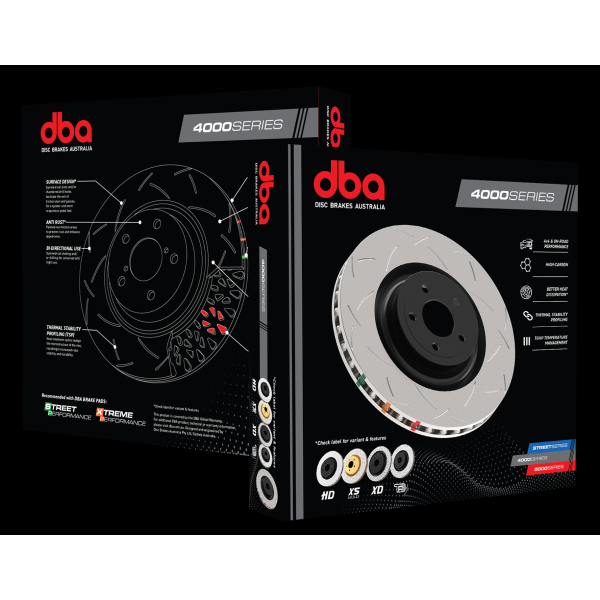 DBA 4000 Series T3 Slotted Brake Rotor Front – DBA4928S