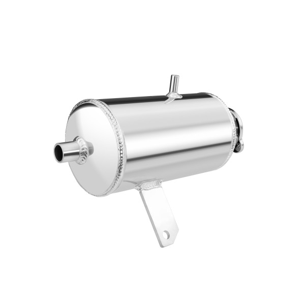 Alloy Polished 1.5L Round Water and Oil Catch Can Fuel Tank