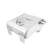 2L Aluminium Alloy Polished Radiator Overflow Surge Tank & Oil Tank Can JRspec