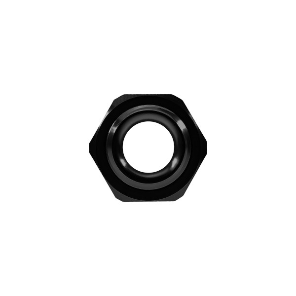 AN-10 JIC Flare to 1/2" Straight Hose Adapter - Black