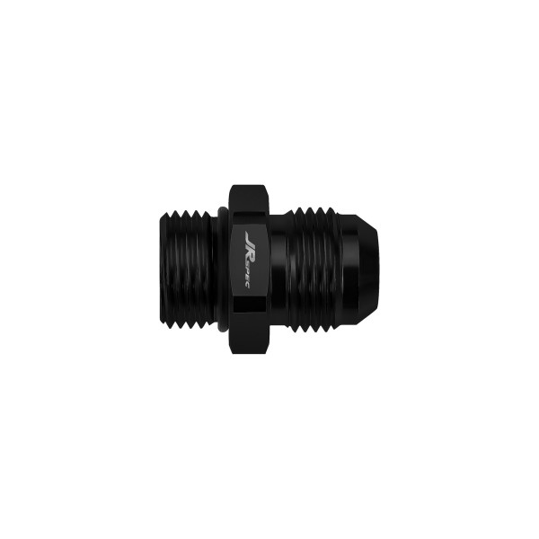 AN-10 JIC Flare to 1/2" Straight Hose Adapter - Black