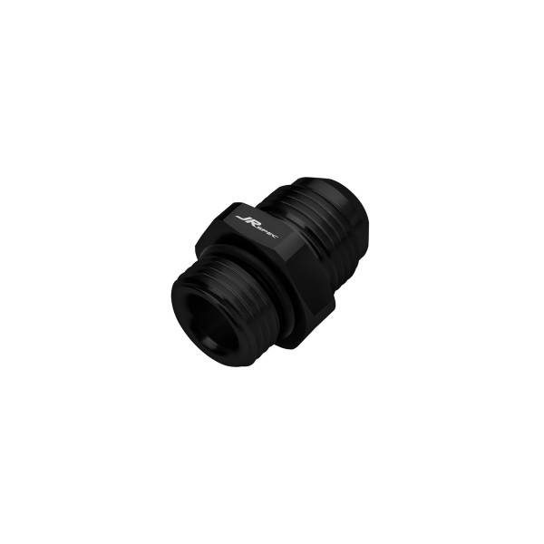 AN-10 JIC Flare to 1/2" Straight Hose Adapter - Black