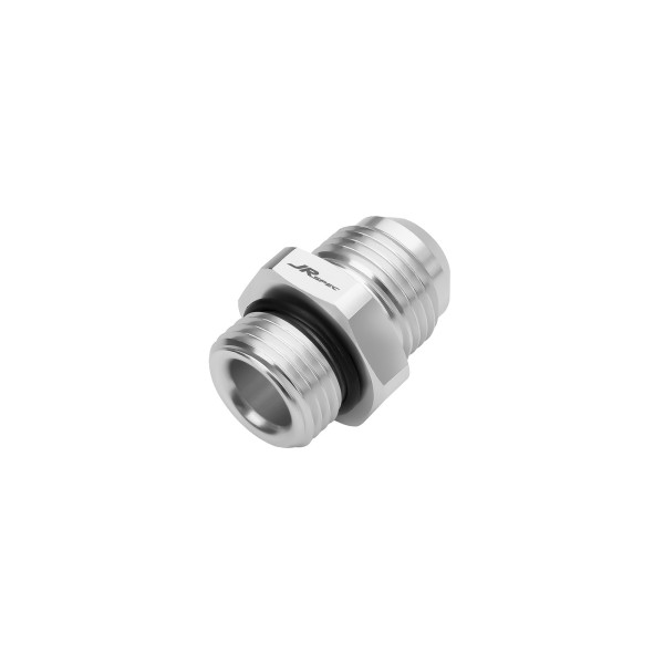 AN-10 JIC Flare to 1/2" Straight Hose Adapter - Silver