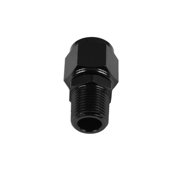AN-10 JIC Flare to 1/4 NPT Hose Fitting Adapter Black