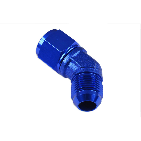 AN10 45° Blue Female-Male Hose Fitting - Racestage