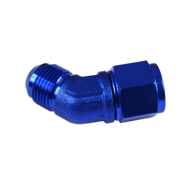 AN10 45° Blue Female-Male Hose Fitting - Racestage