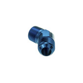 AN12 JIC Flare to 3/4 NPT 45' Straight Hose Fitting Adapter Blue