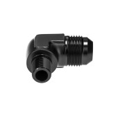 AN12 JIC Flare to 3/4 NPT 90 Degree Male Elbow Oil Fuel Hose Fitting Adapter Black