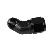 Black 45' Female-Male Coupler Hose Fitting Adapter AN12