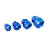 AN12 Male to AN10 Female JIC Reducer Hose Fitting - Blue