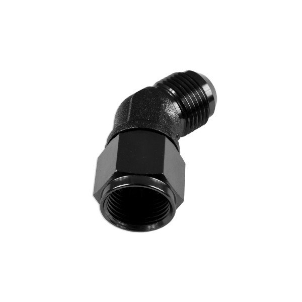 AN4 45° Black Female-Male Hose Fitting - Racestage