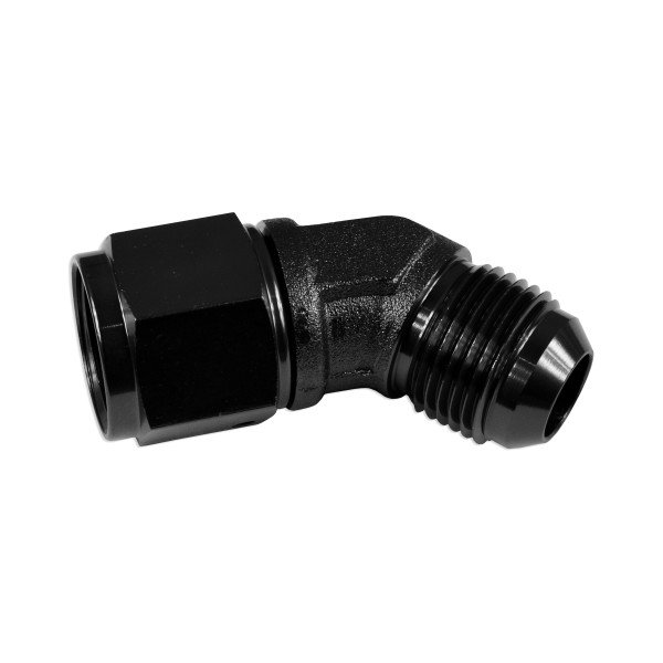 AN4 45° Black Female-Male Hose Fitting - Racestage