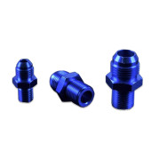 AN-4 AN4 JIC Flare to M18x1.5 Metric Male Hose Fitting Adapter Blue