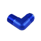 AN6 1/8 NPT 90 Degree Male-Male Coupler Hose Fitting Blue