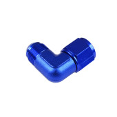 AN6 90 Degree Female-Male Coupler Hose Fitting Blue