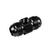AN6 AN-6 Male-Male Adapter with Inline Port 1/8 NPT Fuel Oil Pressure Black