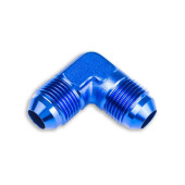 AN8 90 Degree Male-Male Coupler Hose Fitting Blue