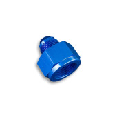 AN8 Female to AN6 Male JIC Reducer Hose Fitting, Blue