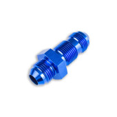 Blue AN8 JIC Bulkhead Straight Male Hose Fitting