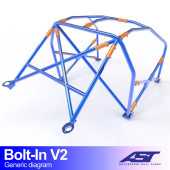 AST Bolt-In Cage V2 – Audi A3 / S3 (8L) 3dr Hatch Quattro (CMBN04950)