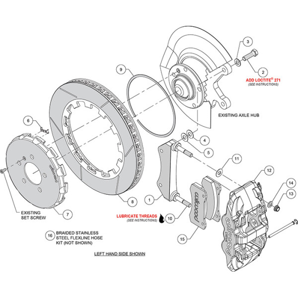 Wilwood Front Big Brake Kit AERO6 Anodized 355x32mm 140-16010