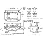 Billet Narrow Dynalite Universal Radial Mount Caliper 4 Piston