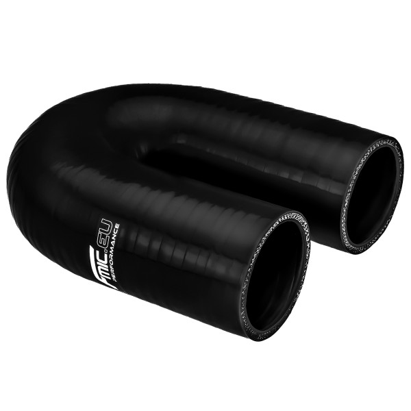 180-Degree Black Silicone Elbow 41mm