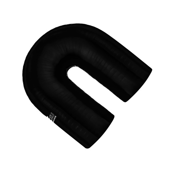 180-Degree Black Silicone Elbow 41mm