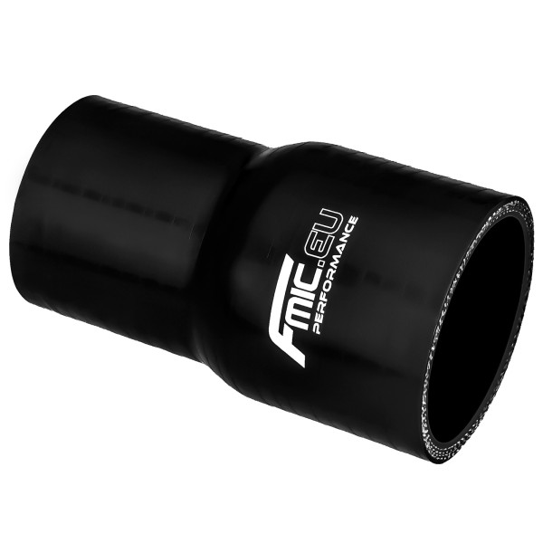 Black Silicone Straight Reducer 25/28mm Connector