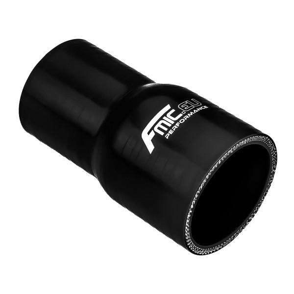 Black Silicone Straight Reducer 25/28mm Connector