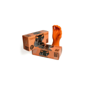 Orange Mamba Nitrile Gloves Size S