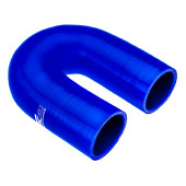 Silicone elbow 180' 102mm Blue