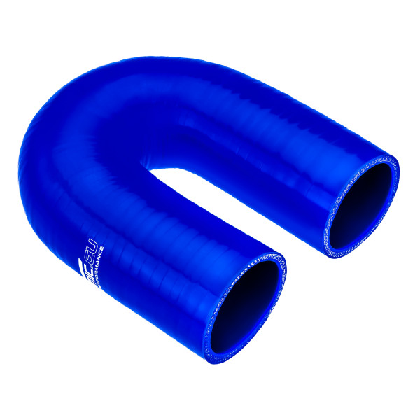 180-Degree Silicone Elbow 76mm Blue