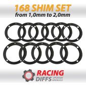 Differential Backlash adjustment shim kit 168mm for BMW bolt type