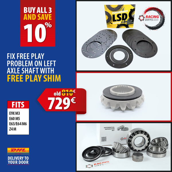 BMW M3, M5, M6, Z4M LSD Clutch pack + Free play delete – Advanced pack
