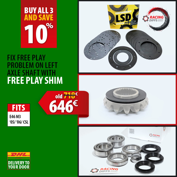 BMW M3, M5, M6, Z4M LSD Clutch pack + Free – E92 M3 / Advanced pack
