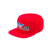 Red Snapback Cap