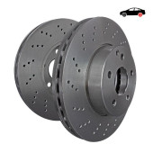 D1499D Premium Brake Discs Rotors for Abarth Grande Punto Fiat Grande Punto