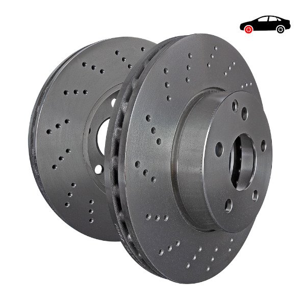 D1648D Premium Brake Discs Rotors for Abarth Grande Punto Fiat Grande Punto Abarth