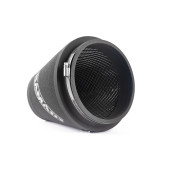 80mm ID Large Cone Air Filter with Velocity Stack, Model CC-195-VS-80-BK