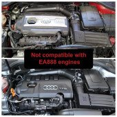 Intake Induction Air Filter Hard Pipe Kit Ramair JSK-101-DD Oversize for Audi A3 S3 TT 2.0 TFSI