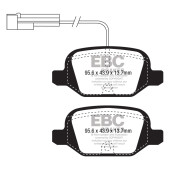 DP41338/2R Yellowstuff Brake Pads for Fiat Abarth 500 595 695 by EBC Brakes