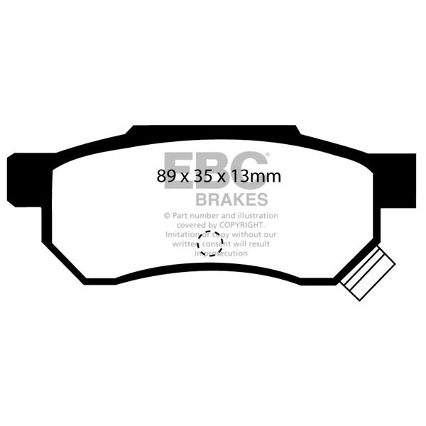 DP4642/2R Yellowstuff Brake Pads for Honda City, Civic 4th Gen ED, EE, 5th Gen MA9, MB1, 6th Gen MA8, MB2, MB3, MB4, EK1, MB, Aerodeck MB8