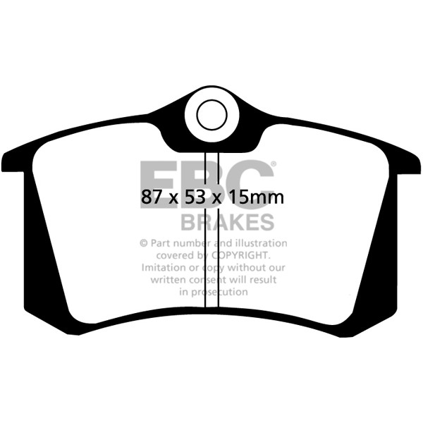 DP2680 Greenstuff Brake Pads for Audi A1 8X, A2 8Z, A3 8P, A4 B5 B6 B7, A6 C5/4B, A8 D2/4D, Citroen C2, C3,